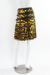 Vintage 2004 Versace Tiger Pleat Tennis Skirt mannequin back @ Recess Los Angeles