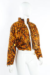 Puffy Leopard Crop Jacket