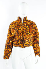 Puffy Leopard Crop Jacket