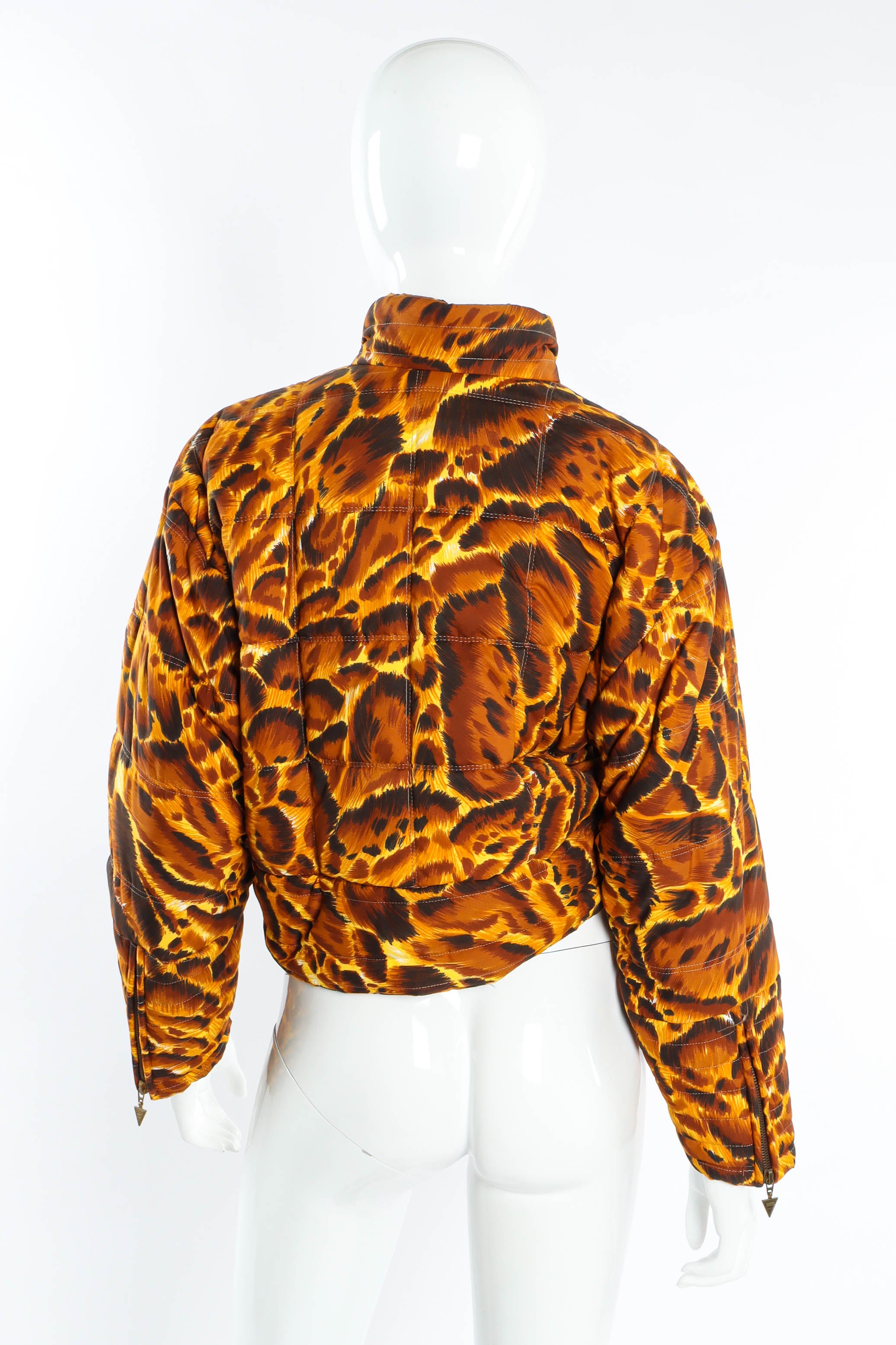 Puffy Leopard Crop Jacket