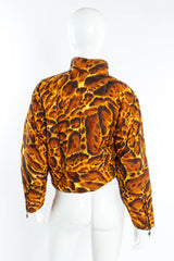 Puffy Leopard Crop Jacket