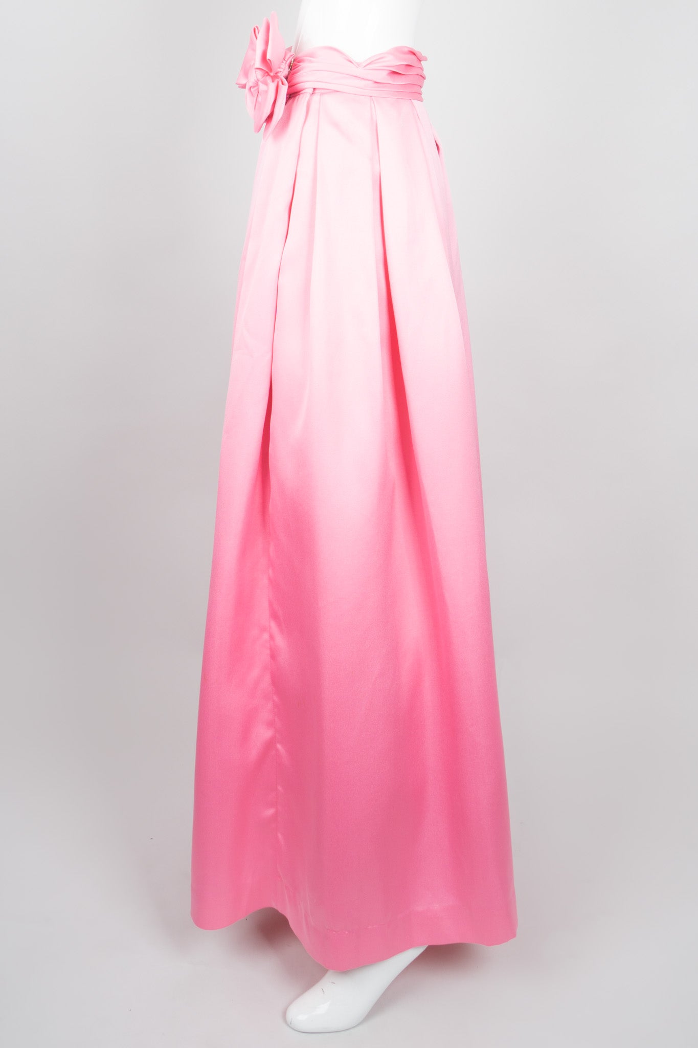 Victor Costa Satin Bow Formal Ball Skirt