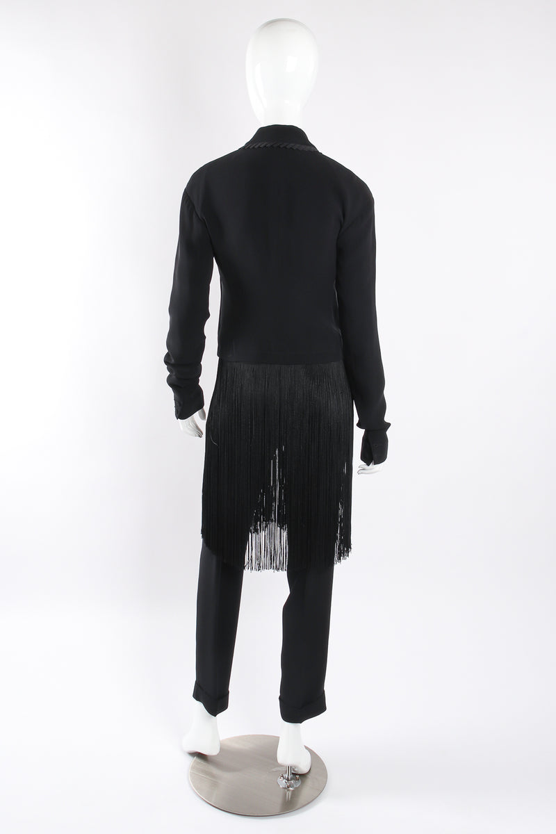 2007 S/S Viktor & Rolf Detachable Fringe Jacket and Pant Set side angle back on mannequin at Recess Los Angeles