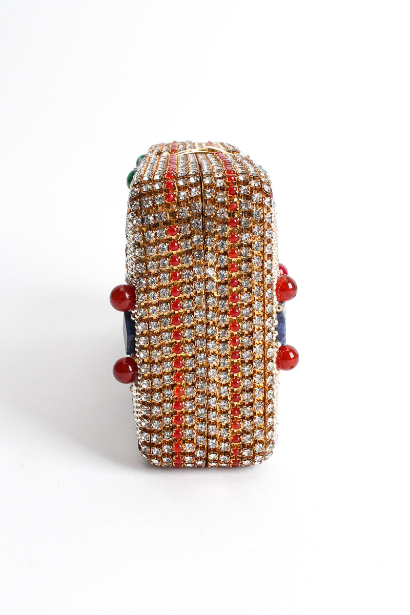 Vintage Walborg Glass Stone & Rhinestone Box Clutch sode @ Recess LA