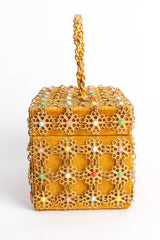 Vintage Walborg Velvet Filigree Pastel Box Bag side @ Recess Los Angeles