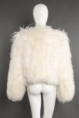 Vintage Chubby Marabou & Ostrich Jacket on Mannequin back at Recess Los Angeles