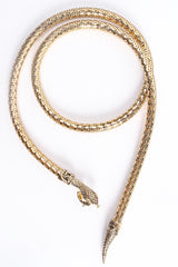 Vintage Whiting & Davis Signature Gold Metal Mesh Snake Belt at Recess Los Angeles