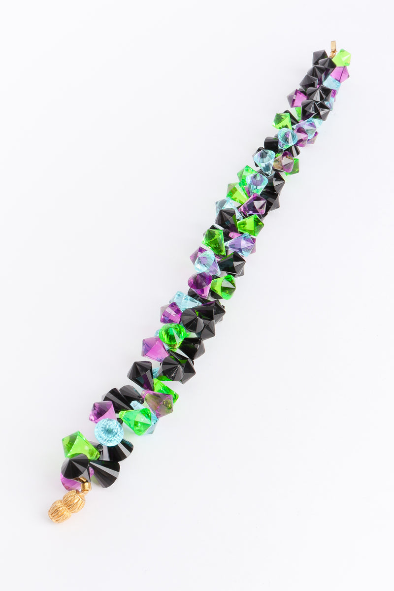 Vintage William De Lillo Multicolor Briolette Choker full length at Recess Los Angeles