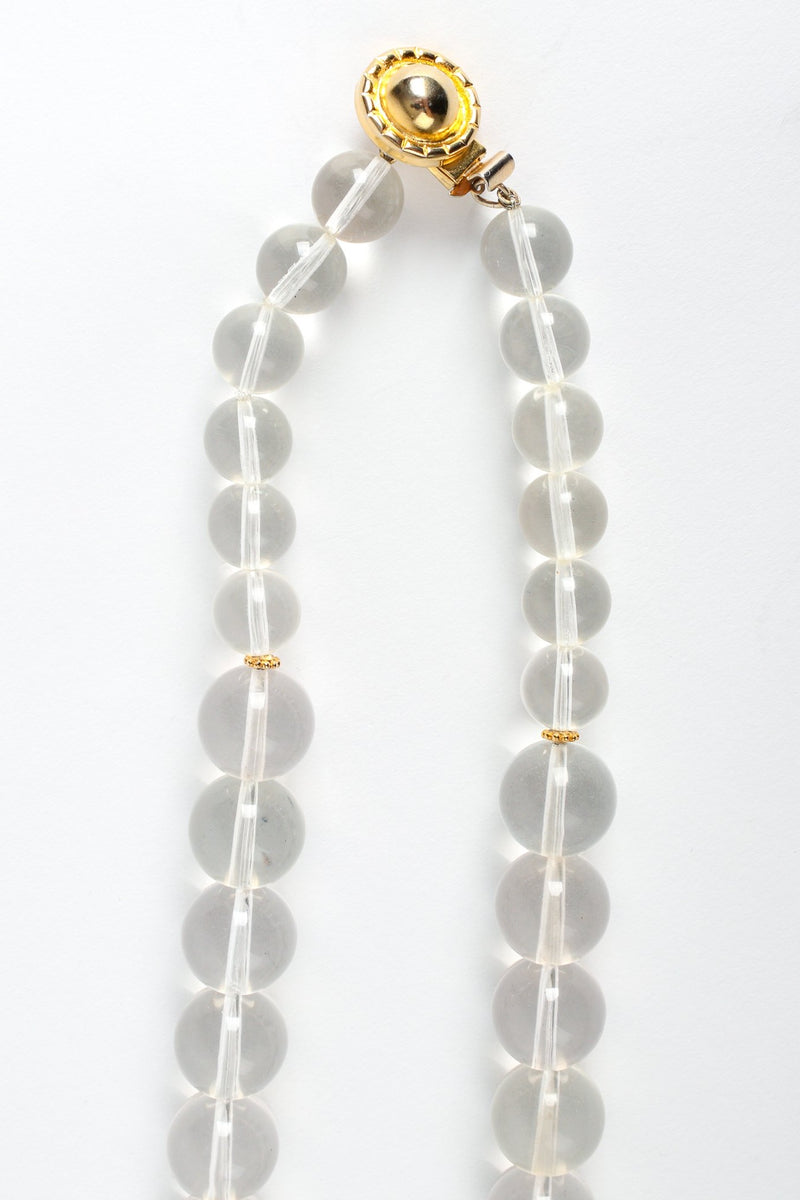 Vintage William deLillo Lucite Disc Necklace clasp at Recess Los Angeles