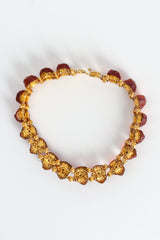 Vintage William deLillo Luminous Amber Collar Necklace backside at Recess Los Angeles