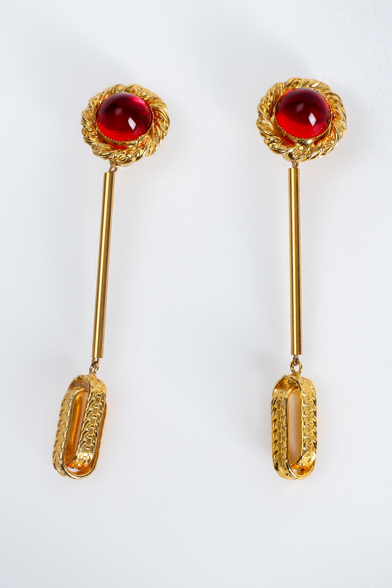 Vintage William deLillo Cherry Drop Earrings at Recess Los Angeles