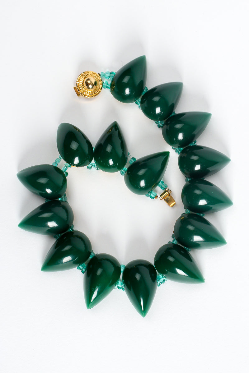 Vintage William deLillo Lucite Agate Claw Collar Necklace at Recess Los Angeles