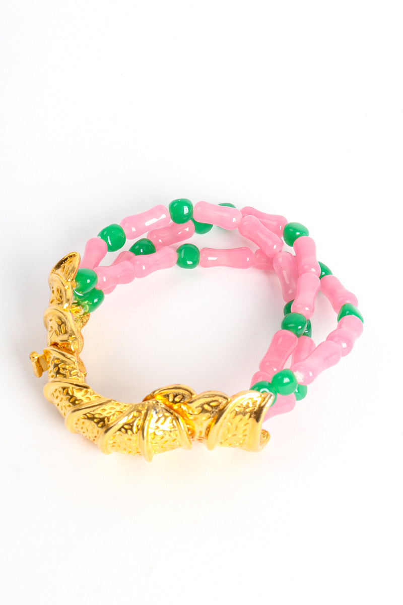 Vintage William deLillo Glass Bead Crustacean Bracelet at Recess Los Angeles