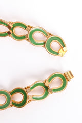 Vintage William deLillo Lucky Horseshoe Collar Necklace clasp at Recess Los Angeles