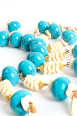 Vintage William deLillo Faux Turquoise Bead Collar Necklace at Recess Los Angeles