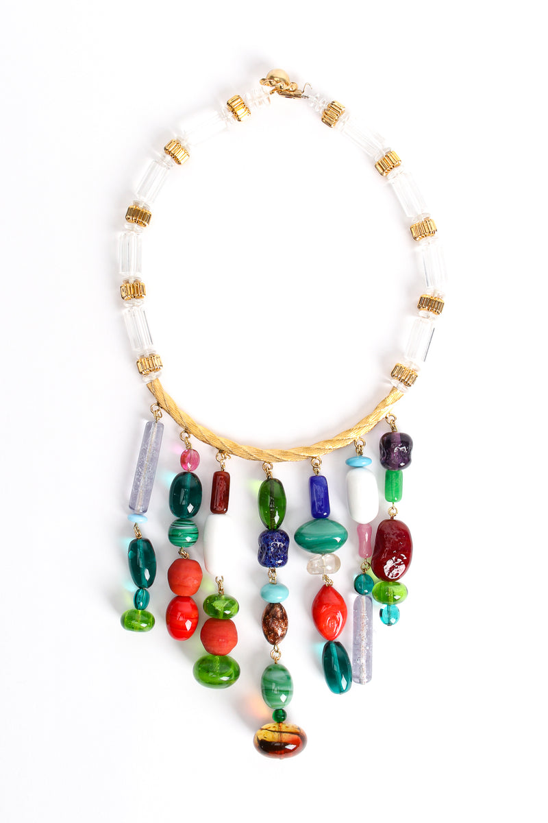 Vintage William deLillo Venetian Glass Bead Waterfall Bib Necklace at Recess Los Angeles