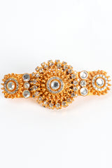 Vintage William deLillo Rhinestone Coil Medallion French Barrette at Recess Los Angeles