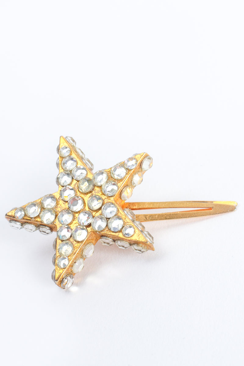 Vintage William deLillo Rhinestone Star Hair Clip Set at Recess Los Angeles