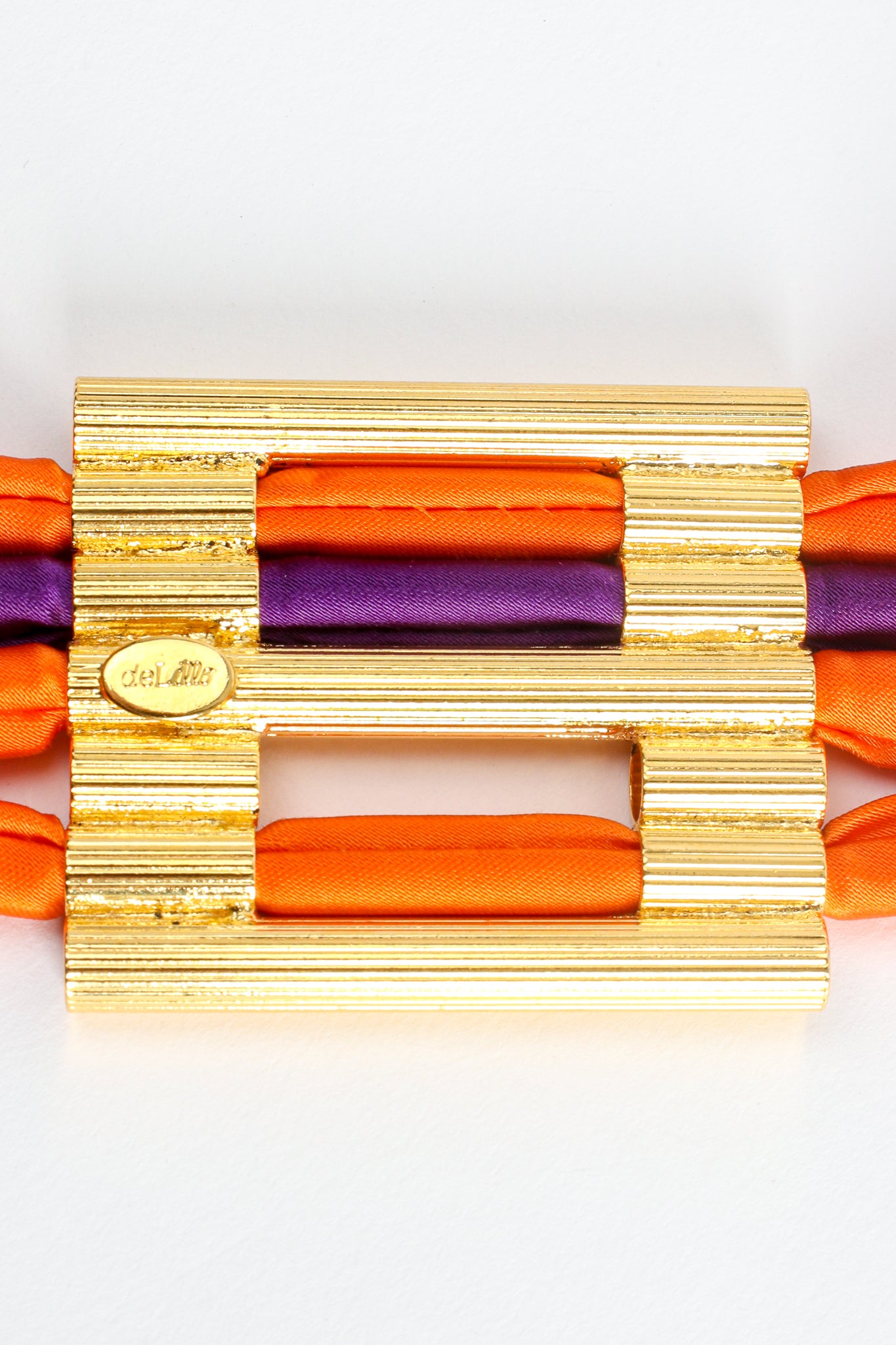 Vintage William deLillo 4-Strand Spaghetti Rope Belt signature cartouche at Recess Los Angeles