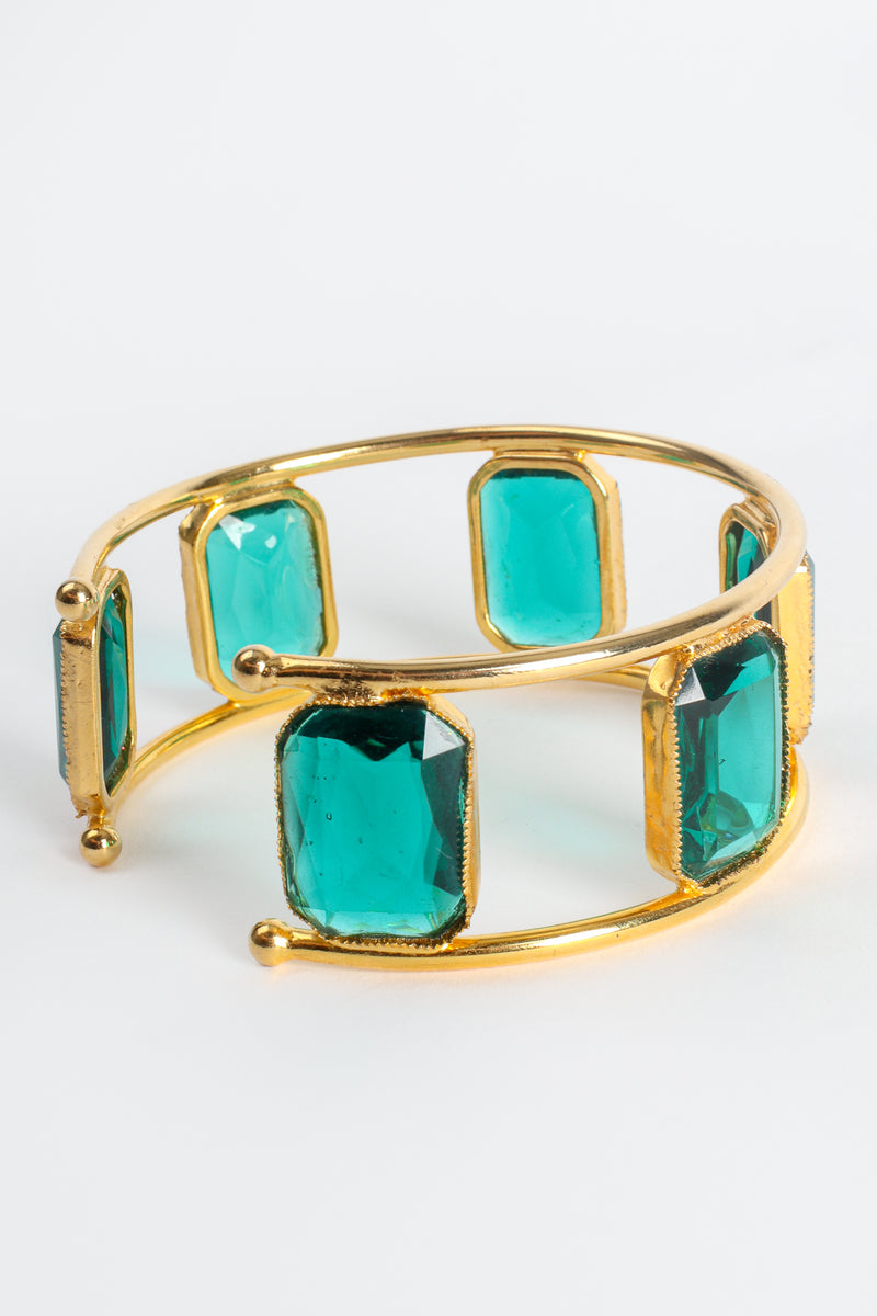 Vintage Wiliam deLillo Emerald 6-Stone Armband at Recess Los Angeles