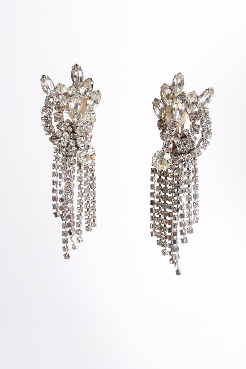 Vintage Crystal Fringed Wing Earrings at Recess Los Angeles