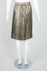 YSL Yves Saint Laurent Disco Snake Print Lamé Blouse & Skirt Set