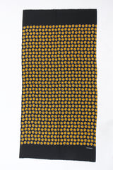 Vintage Yves Saint Laurent Abstract Polka Dot Silk Scarf flat front @ Recess LA