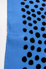 Vintage Yves Saint Laurent YSL Dalmatian Dot Silk Scarf snags at Recess Los Angeles