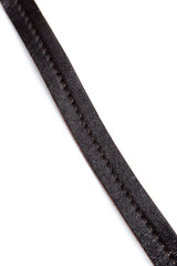 Vintage Saint Laurent "YSL" Logo Tie Belt strap detail  @ Recess LA