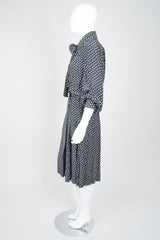 Yves Saint Laurent Silk Polka Dot Coat Dress