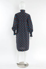 Vintage Saint Laurent Geo Floral Tunic Dress mannequin back @ Recess Los Angeles