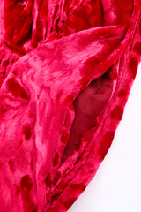 Vintage Saint Laurent Velvet Leopard Wrap Gown pocket detail @ Recess LA