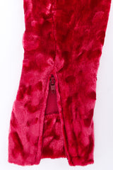 Vintage Saint Laurent Velvet Leopard Wrap Gown zipper sleeve @ Recess LA