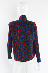 Vintage Saint Laurent Abstract Geo Mosaic Blouse mannequin back @ Recess Los Angeles