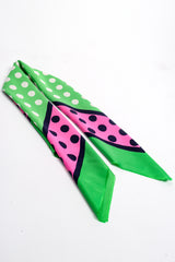 Vintage Yves Saint Laurent YSL Watermelon Dot Silk Scarf at Recess Los Angeles