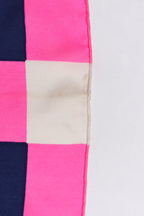 Vintage Yves Saint Laurent YSL Hot Checker Border Scarf stain at hem at Recess Los Angeles