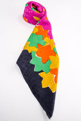 Vintage Yves Saint Laurent YSL Falling Autumn Leaves Scarf at Recess Los Angeles