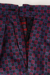 Vintage 90s Yves Saint Laurent Geo Checker Vest & Pant Suit Set pant side opening @ Recess LA