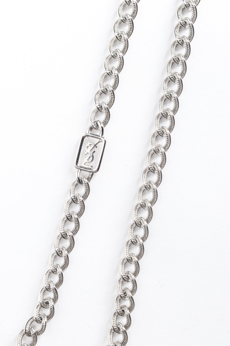 Signed Elongated Curb Necklace