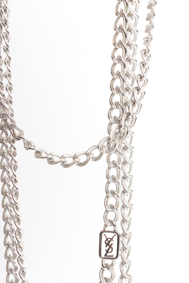 Signed Elongated Curb Necklace