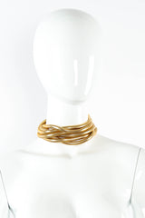 Vintage YOHAI Medusa Snake Chain Choker layered mannequin front 2 @ Recess LA