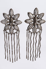 Vintage Yohai Oxidized Flower Fringe Earring at Recess Los Angeles