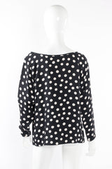 Vintage 1981 S/S YSL Polka Dot Shift Set mannequin top  @ Recess LA