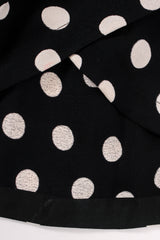 Vintage 1981 S/S YSL Polka Dot Shift Set light stain on skirt@ Recess LA