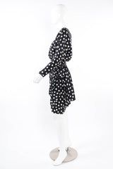 Vintage 1981 S/S YSL Polka Dot Shift Set mannequin side @ Recess LA