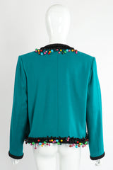 Vintage Yves Saint Laurent YSL Boxy Bon Bon Ornament Jacket on Mannequin Back at Recess LA