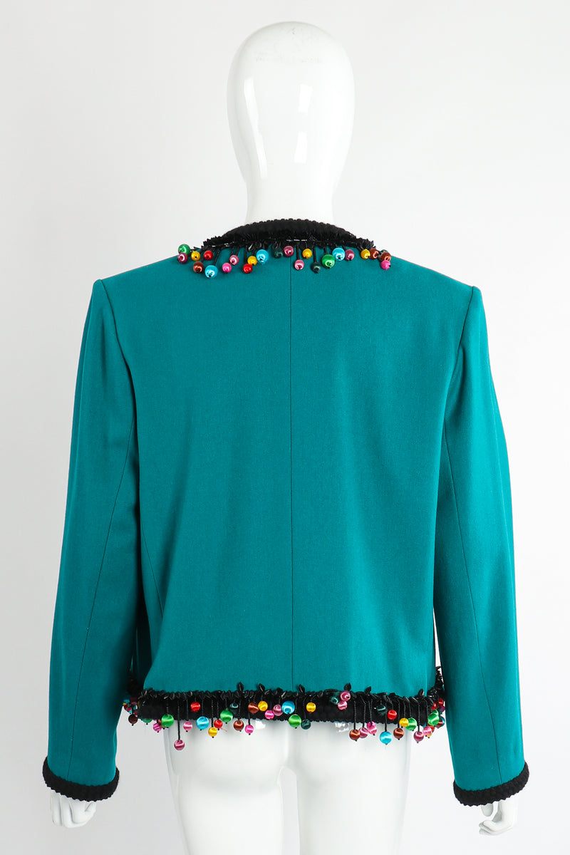 Vintage Yves Saint Laurent YSL Boxy Bon Bon Ornament Jacket on Mannequin Back at Recess LA