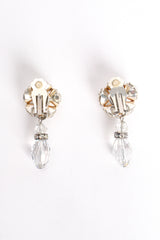 Vintage Crystal Cluster Drop Earrings Backside at Recess Los Angeles