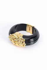 Vintage Inna Citrine Fleur Flower Bangle Bracelet front @ Recess Los Angeles