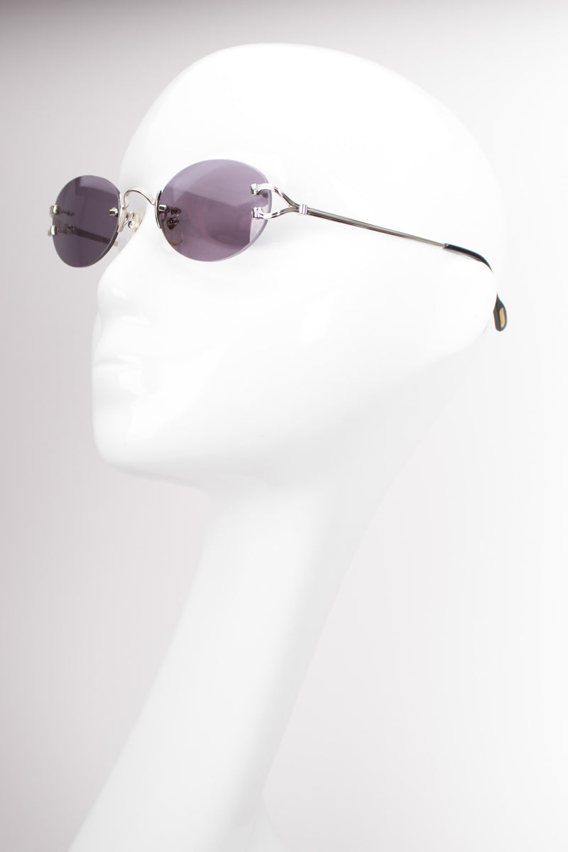 Cartier Madison C Rimless Wire Chrome Sunglasses